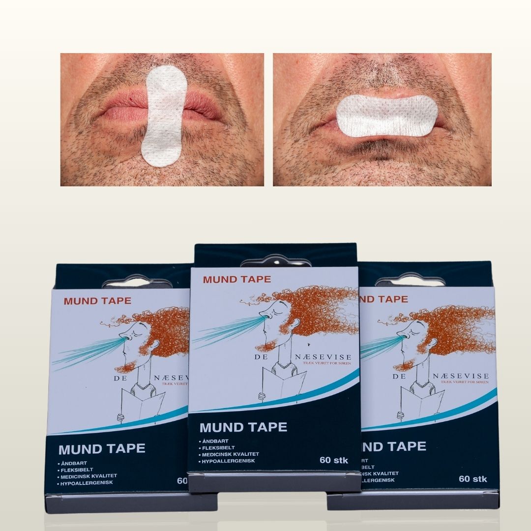 3 x Næsvise Mundtape (fri fragt)